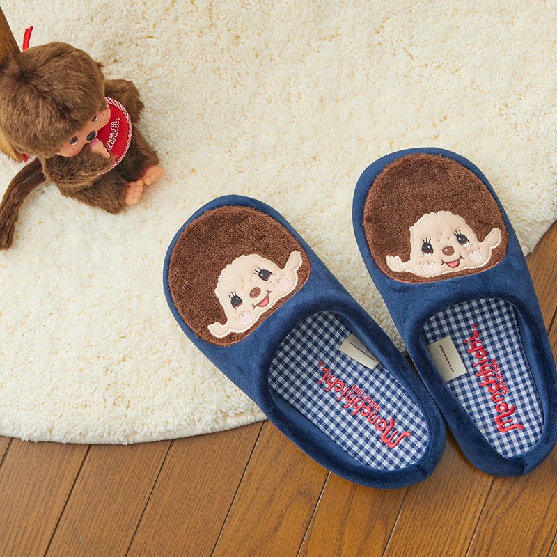 Monchhichi アップリケつきルームシューズ(株式会社 飛馬日本)