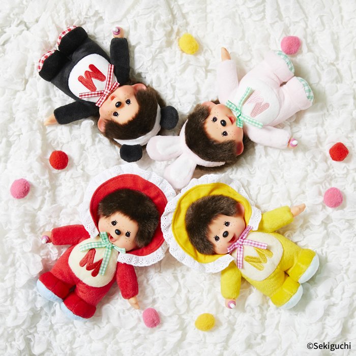 レトロチック Monchhichi S rojo / amarillo / パンダ / ウサギ