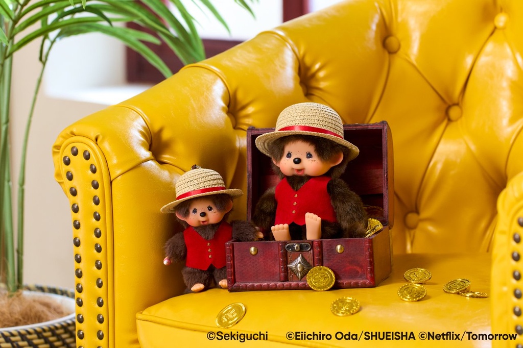 Llavero Monchhichi x NETFLIX ONE PIECE Season 2 Luffy Monchhichi S /